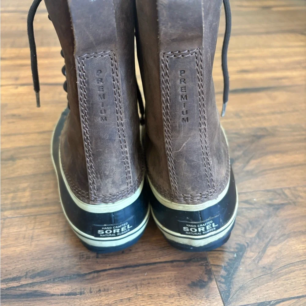 EUC Classic Sorel 1964 LTR Winter Boot Men’s US 7 Waterproof Leather Snow Brown